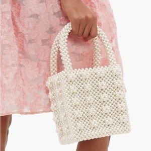 Beaded pearl bag